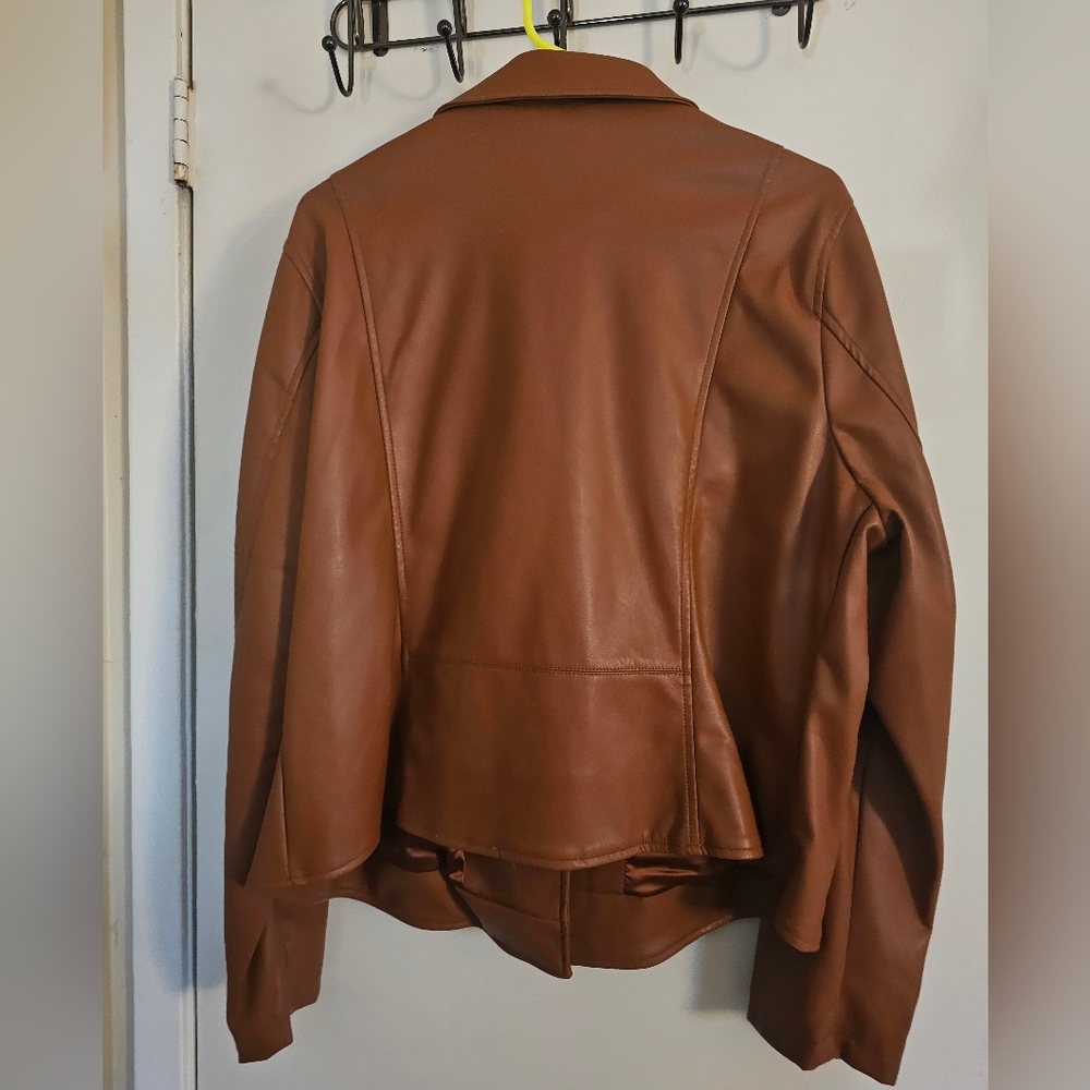 Torrid Women's Tan Moto Jacket - Picture 4 of 6